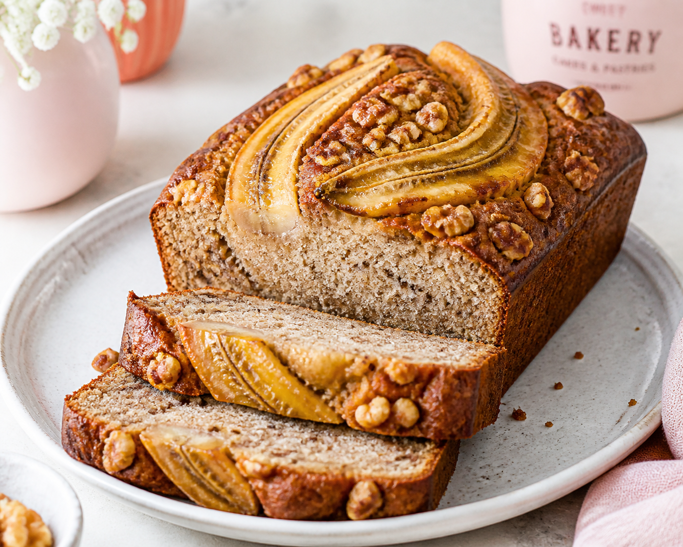 Homemade Banana Bread Loaf